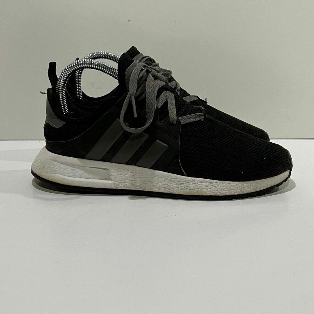 Adidas Mens Black Lace Up Low Top Round Toe Athletic Running Shoes Size 5